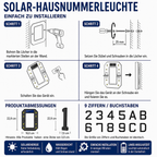 Vindahl's Hausnummern | Beleuchtet & Solarbetrieben